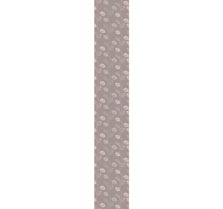 Ružové a sivé listy listové tapety - Tenstickers