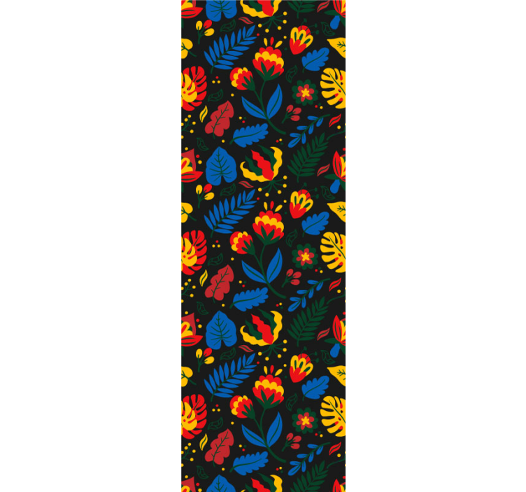 Tapety s ornamentami kvetinový listový vzor - Tenstickers