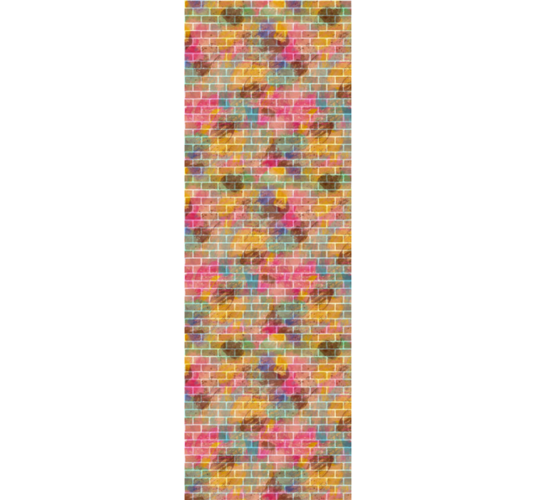 Farebná tehlová stena tehlová tapeta - Tenstickers