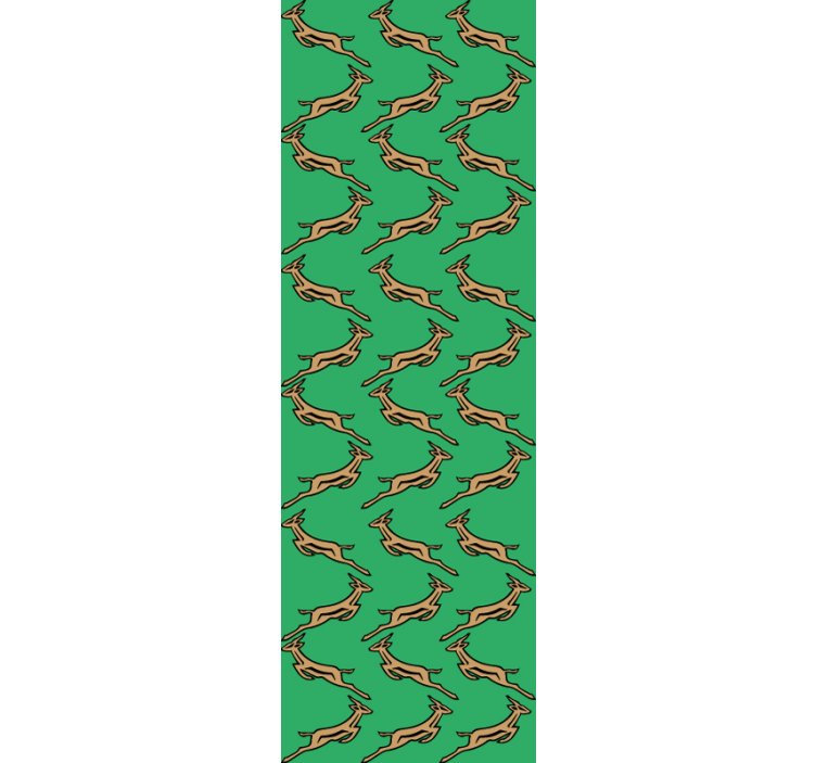 Springboks nakreslený vzor tapety zvierat - Tenstickers