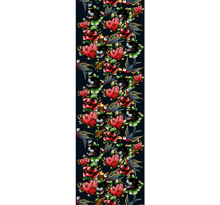 umelecké tapety vzor v štýle tetovania - Tenstickers