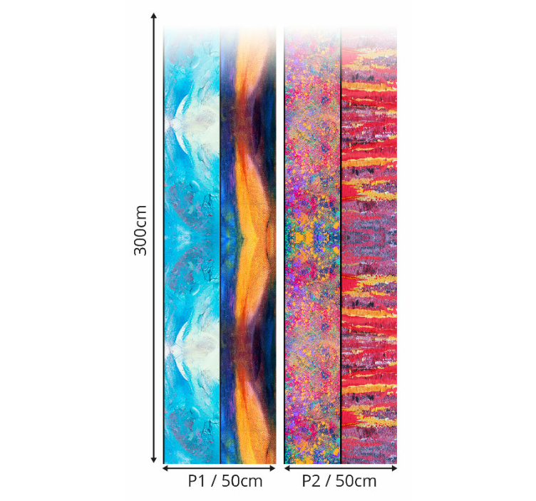 tapety do obývačky abstraktné umelecké panely - Tenstickers