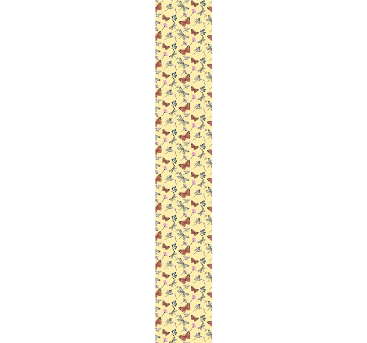 tapety na stenu motyle motýle flóra vzor - Tenstickers