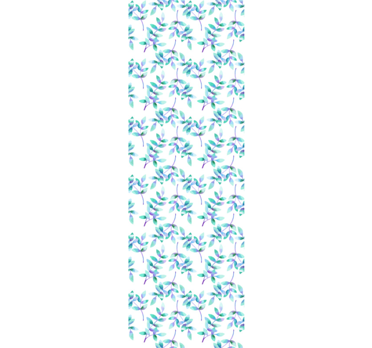 tapeta listy botanický zelený dizajn - Tenstickers