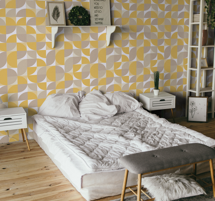 tapety geometrické vzory dizajn kruhového vzoru - Tenstickers