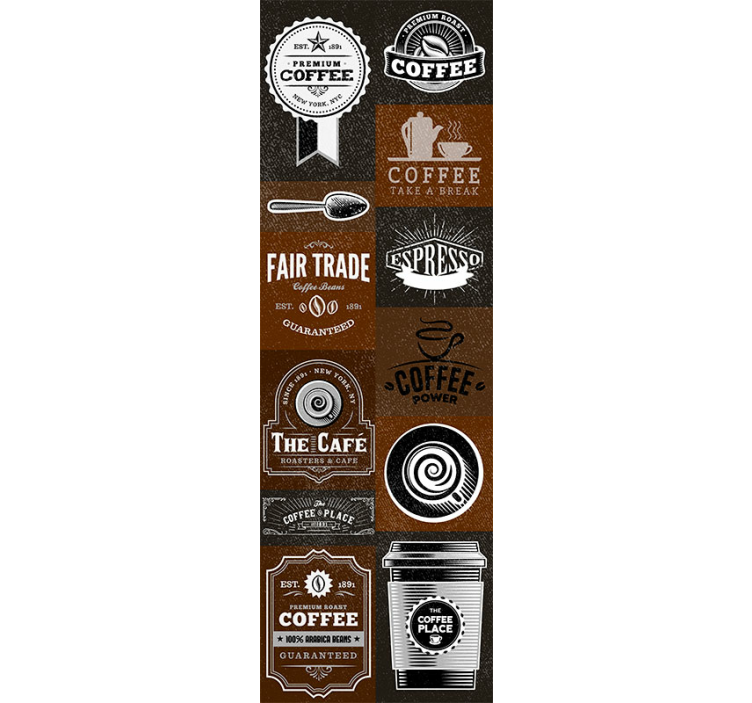 tapety do kuchyne motívy kaviarní - Tenstickers