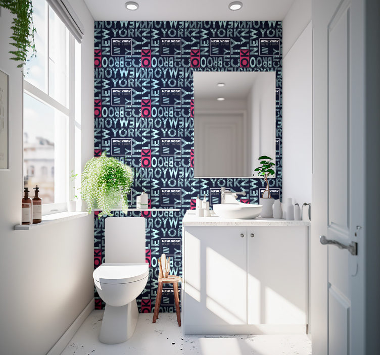 tapeta new york mestská typografia - Tenstickers