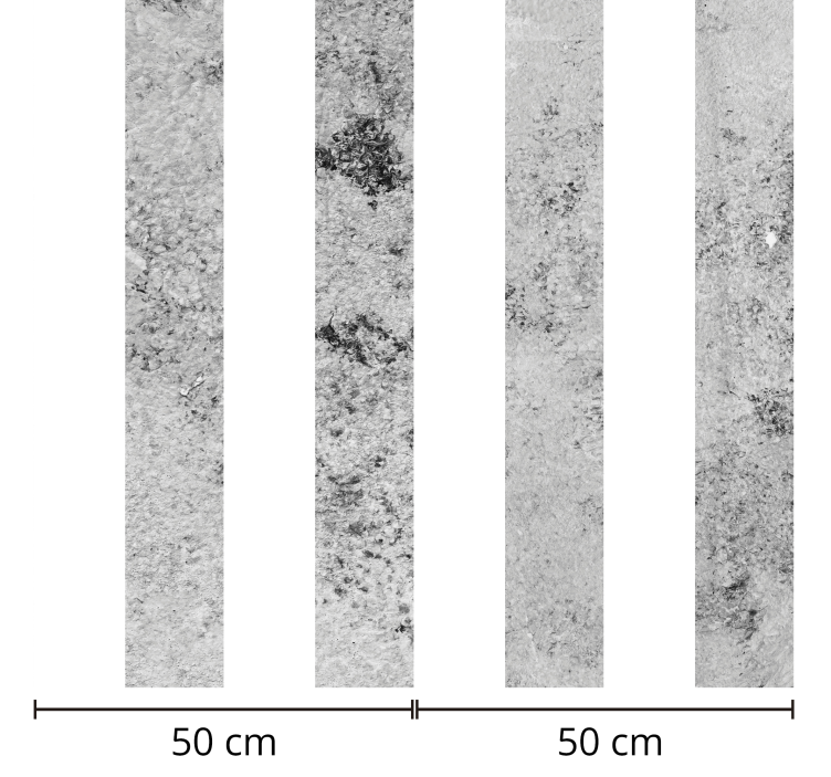 Sivý pruh betónové tapety s textúrou - Tenstickers