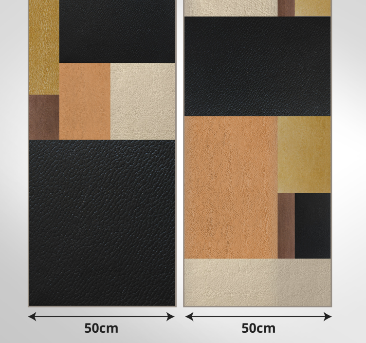 Abstraktné tapety kožená mozaika - Tenstickers