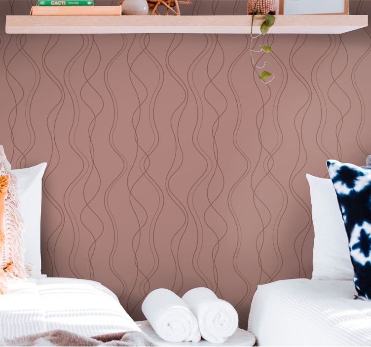 abstraktne tapety plynulé vzory čiar - Tenstickers