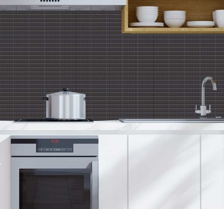 čierne dlaždice 3d tapety 3d tapety - Tenstickers