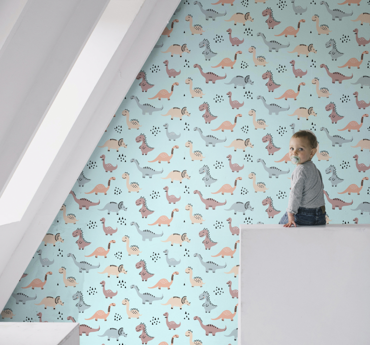 tapeta dinosaury dinosaurie ihrisko - Tenstickers