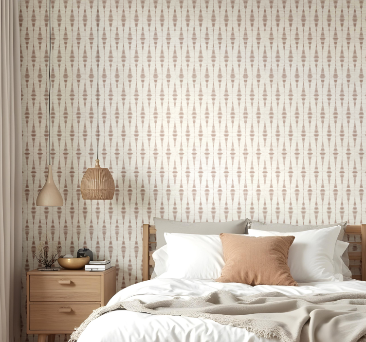 Geometrické tapety moka pena rabaul ikat - Tenstickers