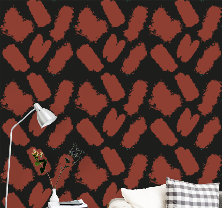 Geometrické tapety textúra ťahu štetcom - Tenstickers