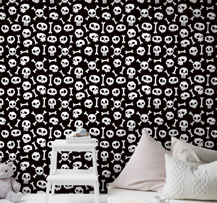 Halloween kostra s tapetou - Tenstickers