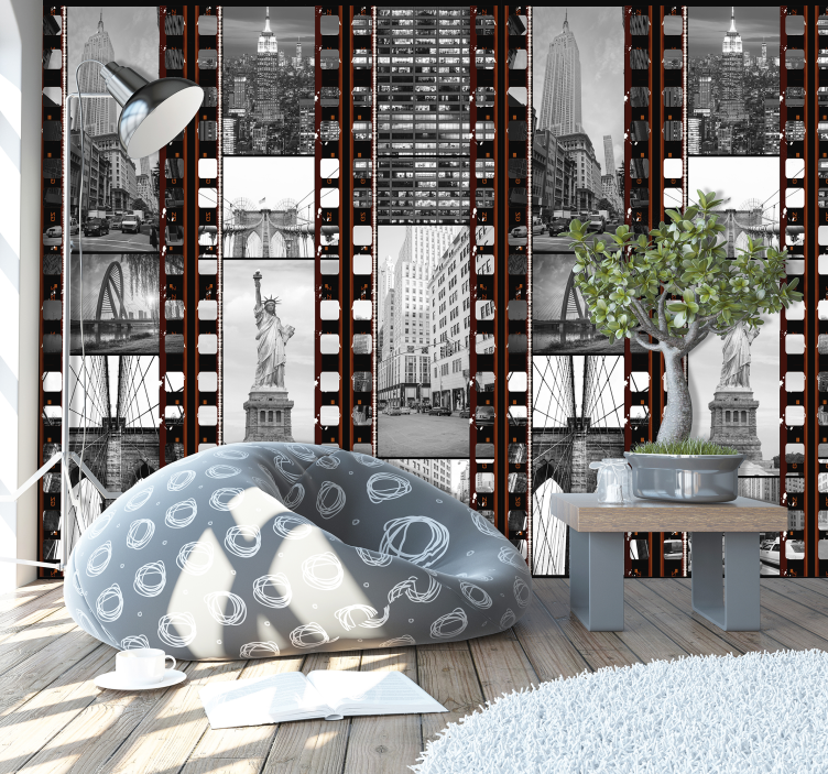 Koláž z new york tapety - Tenstickers