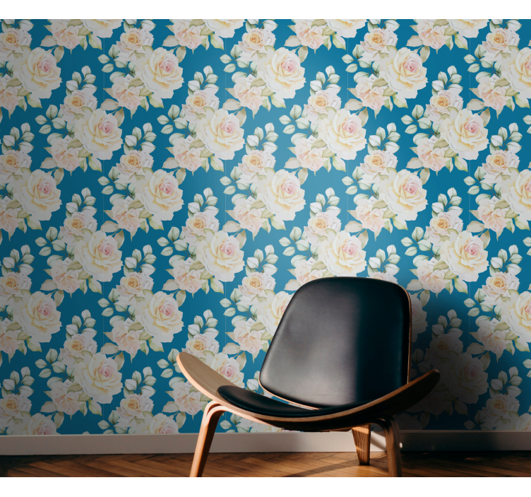 kvetinová tapeta elegantné kvetinové ruže - Tenstickers