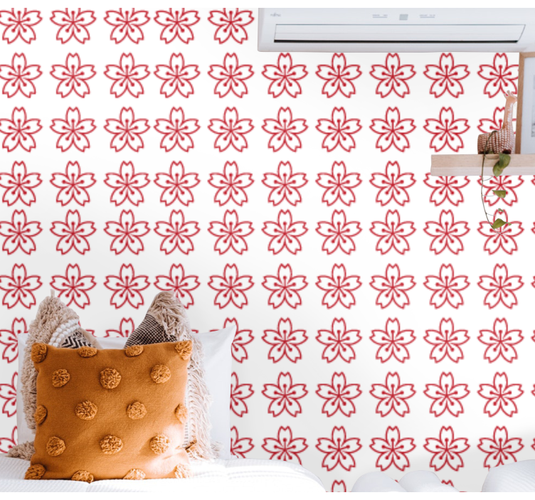 kvetinová tapeta kvetinová symetria - Tenstickers