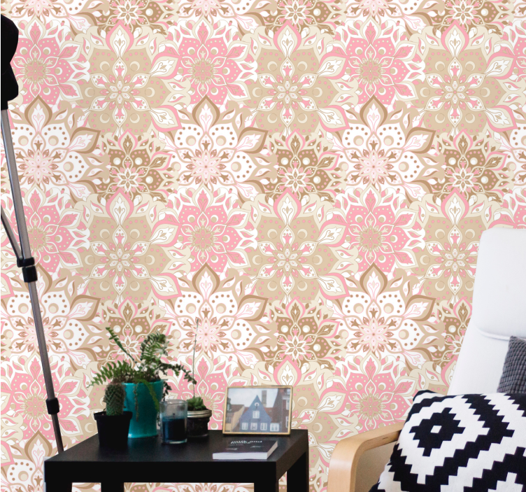 kvetinová tapeta kvetinovo zdobená elegancia - Tenstickers