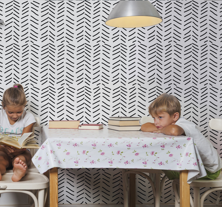 Maľované pásy zvislá tapeta - Tenstickers