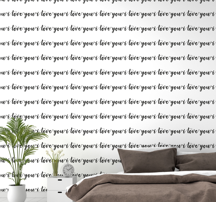 Milujem ťa vzor tapety - Tenstickers
