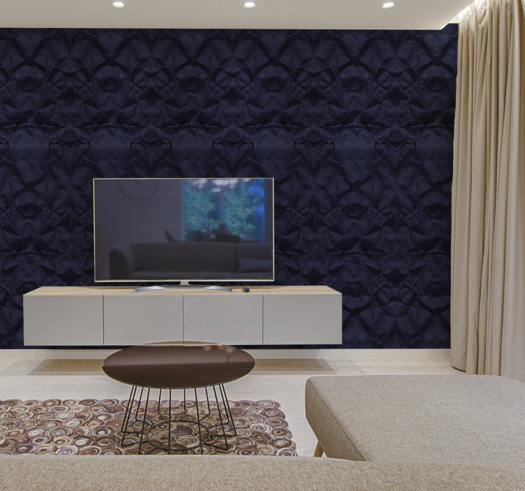 Modrá krepová abstraktné tapeta - Tenstickers