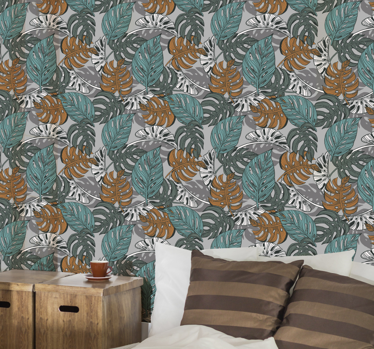 Monstera list džungle tapety - Tenstickers