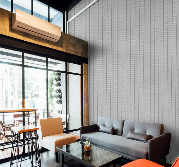 Pokojné ľanové zvislé pruhy - Tenstickers