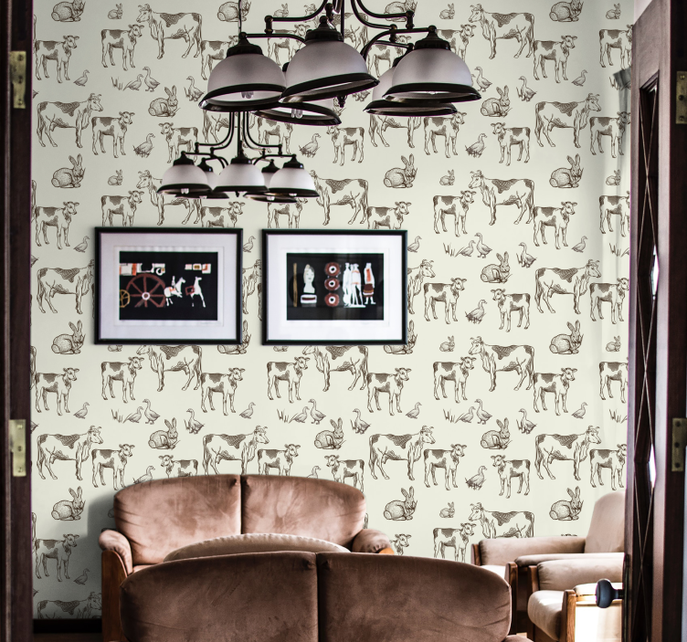 Retro zvieratá zvieracie tapety - Tenstickers