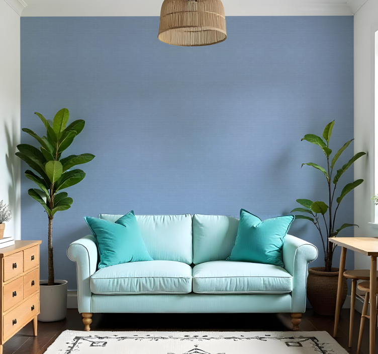 rôzne vzorované tapety tenký modrý jutový motív - Tenstickers