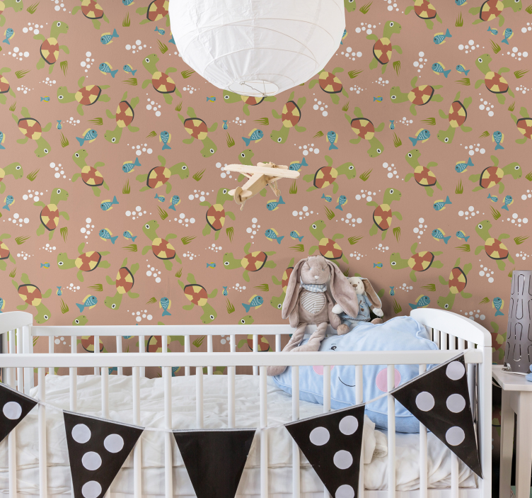 šťastné korytnačky plávanie detské tapety - Tenstickers