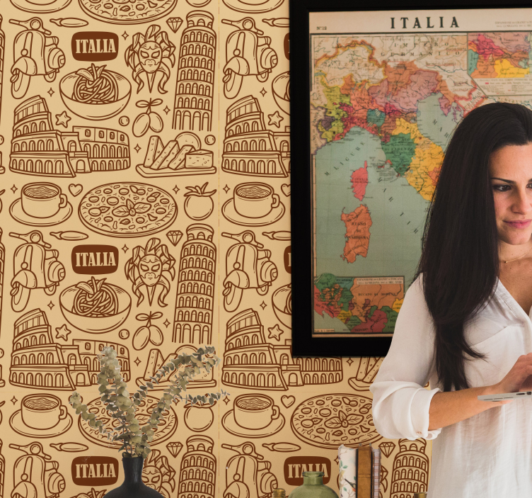 Talianske ikony mestské tapety - Tenstickers