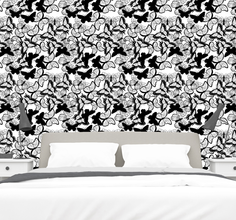 tapety na stenu motyle hojnosť motýľov - Tenstickers