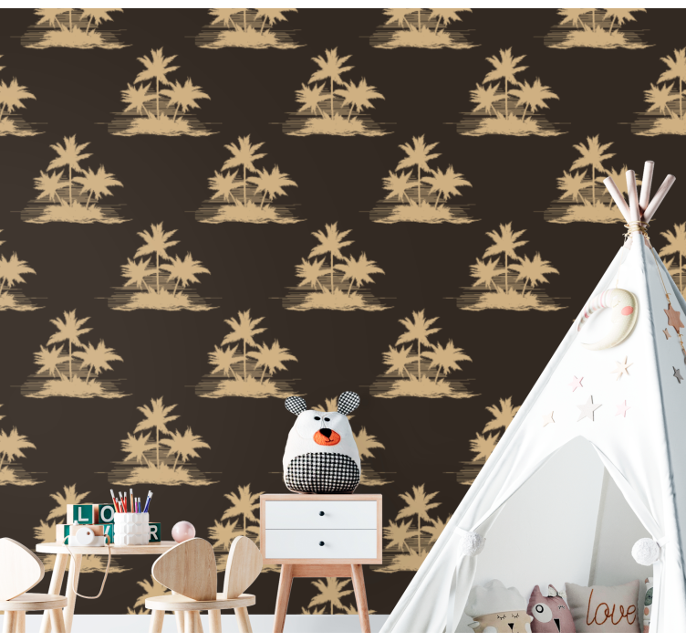 tapeta stromy motív palmy - Tenstickers