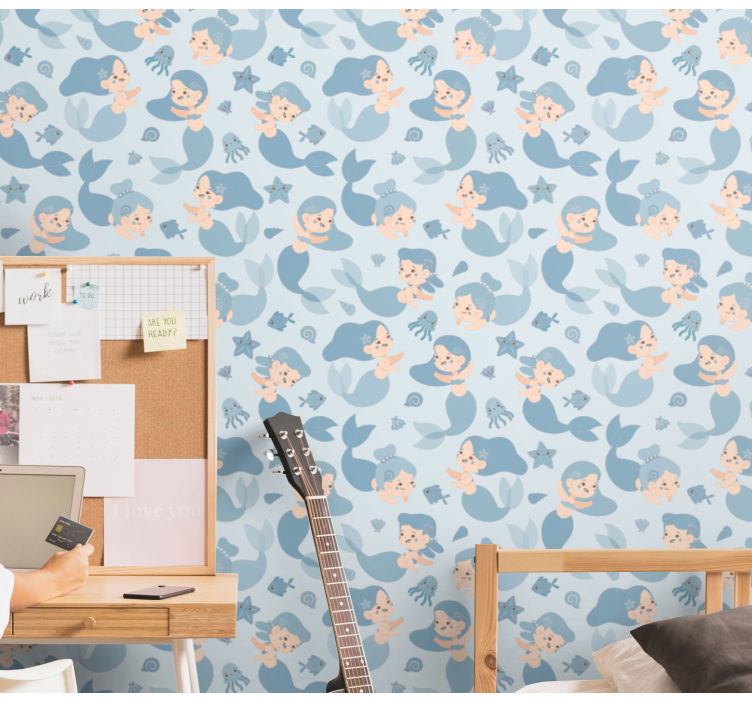 tapeta do detskej izby podvodná fantázia - Tenstickers