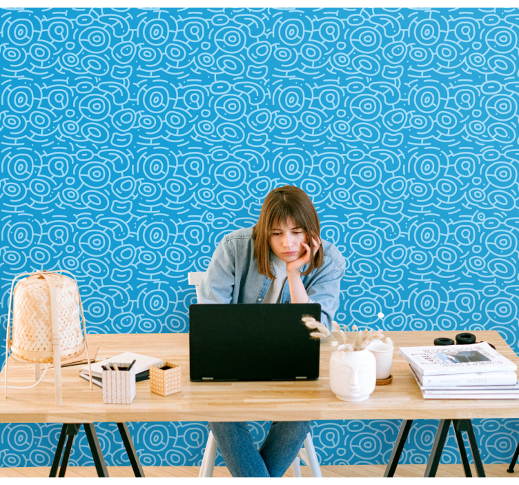 tapety geometrické vzory špirálový geometrický vzor - Tenstickers