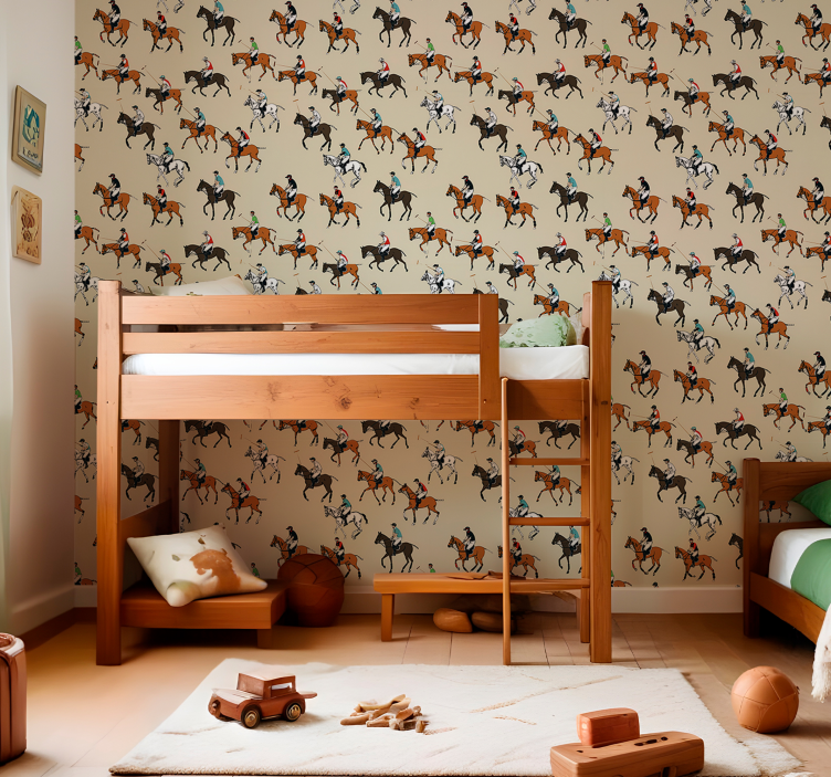 tapety kone jazdecká téma - Tenstickers