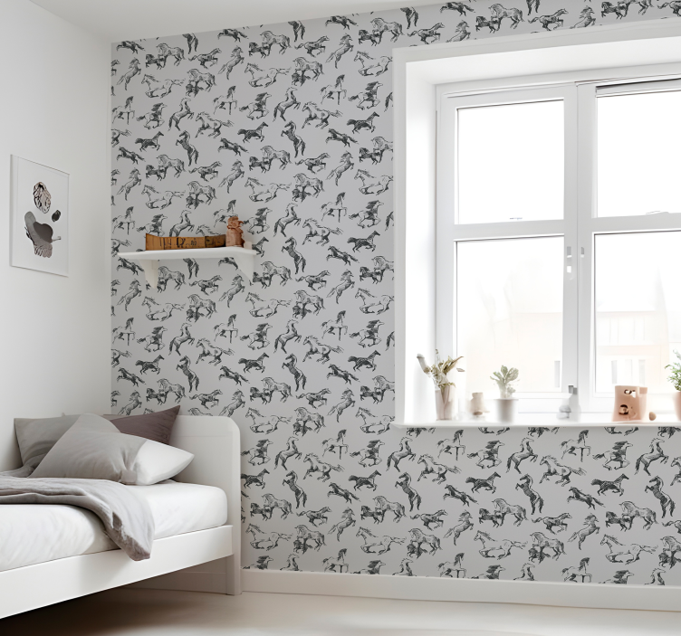 tapety kone rôzne pozície - Tenstickers