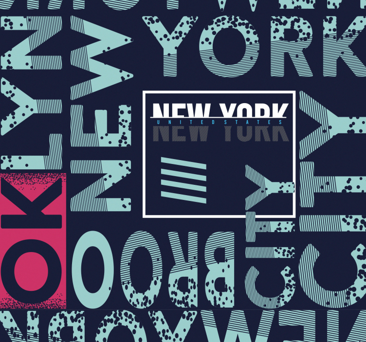 tapeta new york mestská typografia - Tenstickers