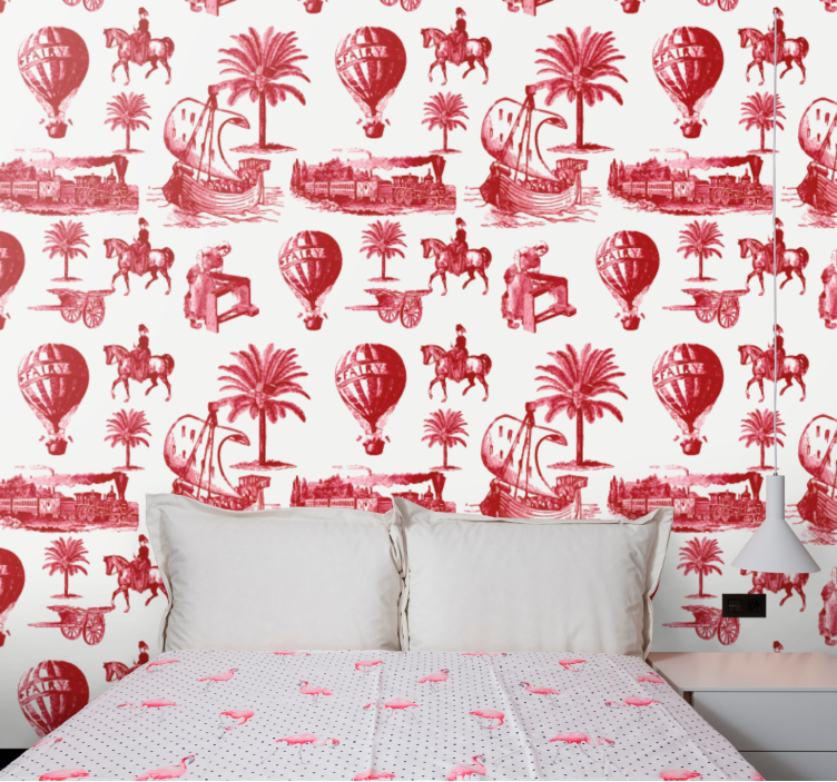 Rôzne vintage tapety s cestovateľskými scénami - Tenstickers