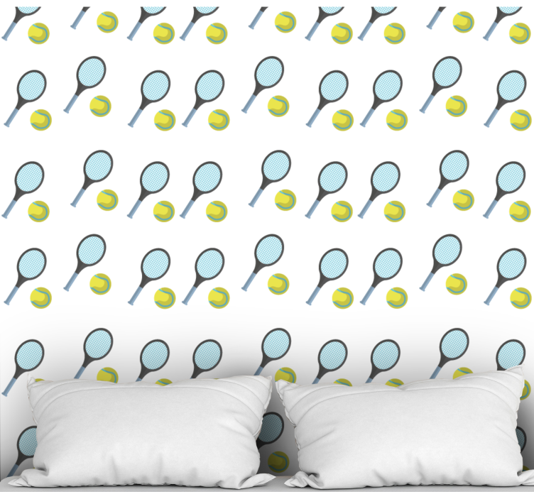 tapety na mieru tenisové rakety a loptičky - Tenstickers