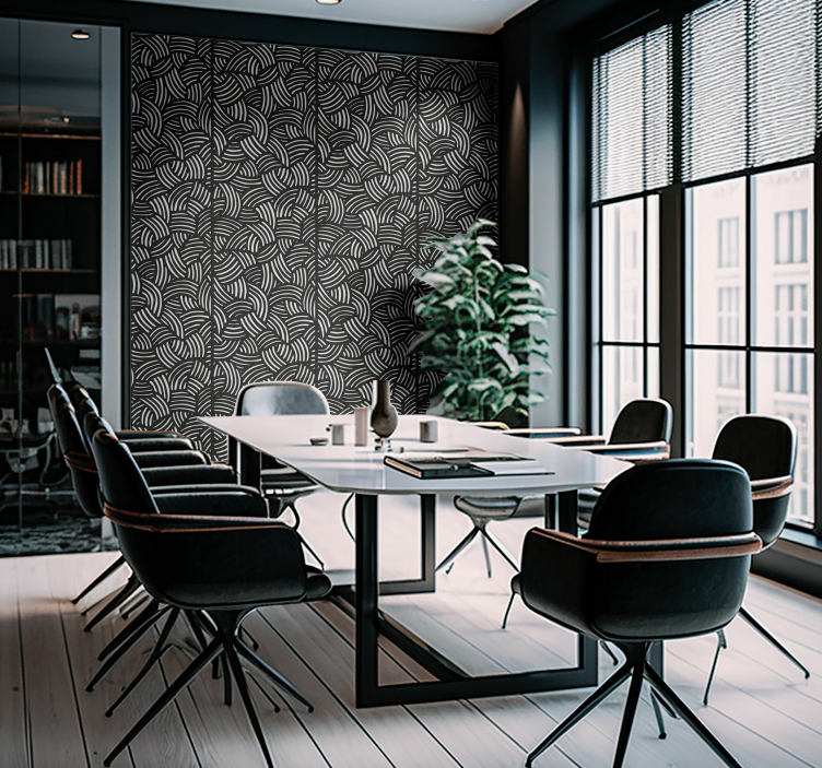 Tapety do kancelárie krivé pruhy - Tenstickers