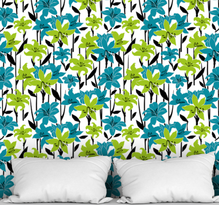 tapety na stenu kvety farebný kvetinový kvet - Tenstickers