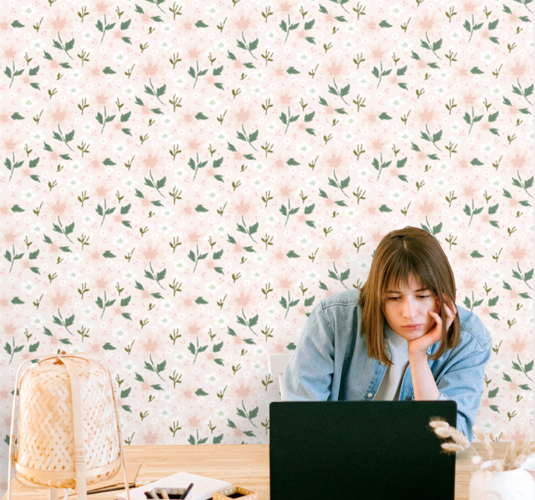 tapety na stenu kvety kvetinová pochúťka - Tenstickers