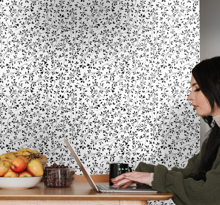 tapety na stenu kvety kvetinová zložitosť - Tenstickers