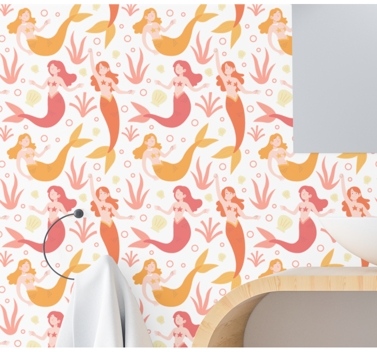 tapety na stenu motyle mýtické morské tanečnice - Tenstickers