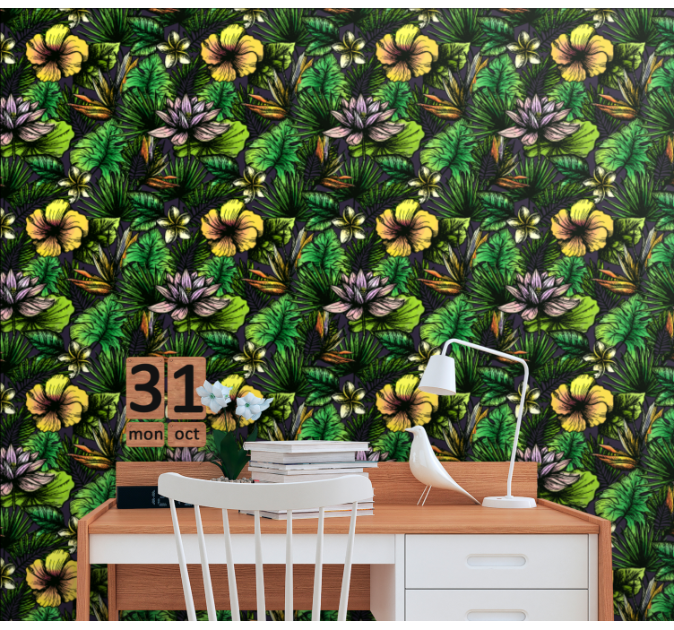 tapety na stenu príroda tropický kvet - Tenstickers