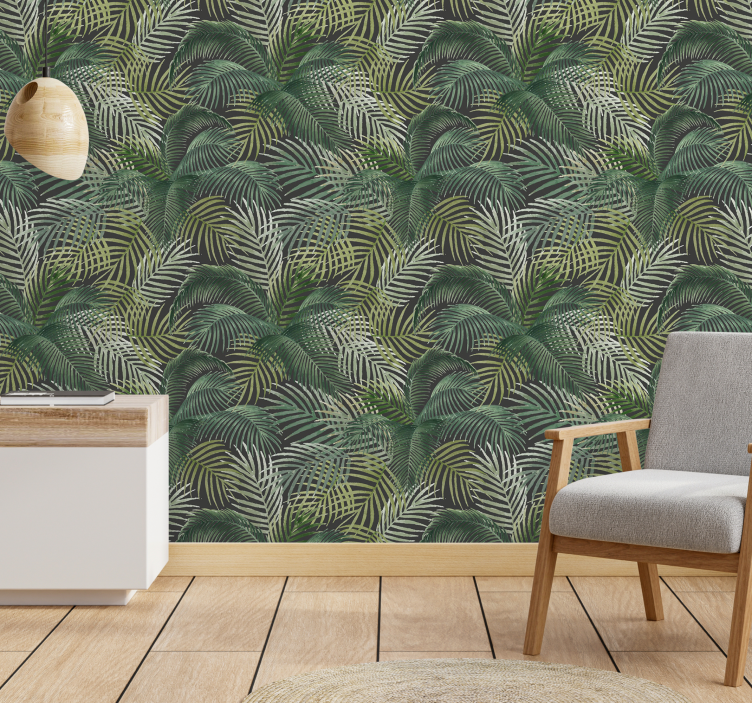 tapety prales zelený elegantný motív - Tenstickers