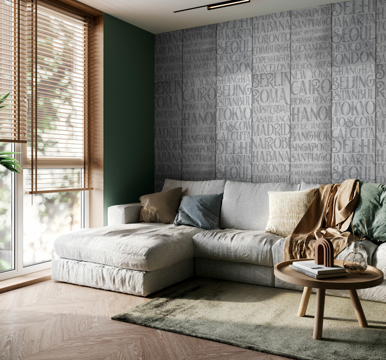 Betónové tapety s textúrami pre konkrétne mestá - Tenstickers