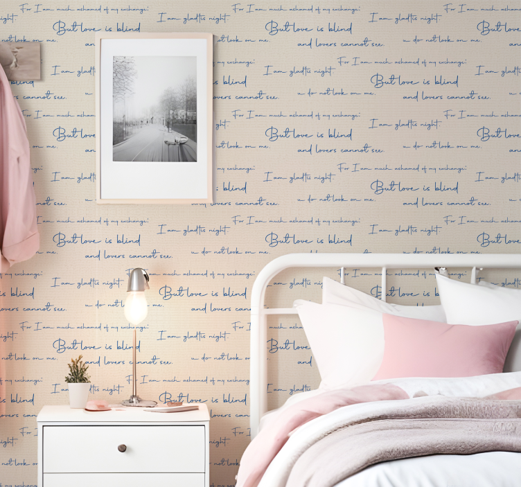 tapety s nápismi textilná tabuľka - Tenstickers